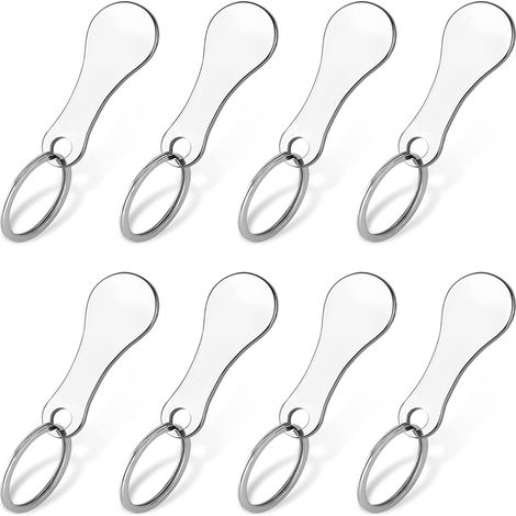 2 Dispositivos de liberación, Metal, Ficha extraíble, Acero inoxidable, Llavero, Para carro de carga frontal (1/5)