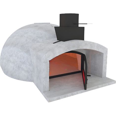 Forno legna artigianale diametro 110cm super capienza 6/8 pizze cottura diretta