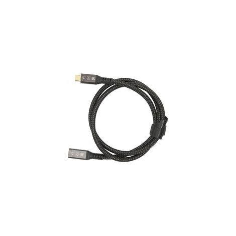 Câble USB-C mâle vers femelle de 80 cm (2,6 pi) UHD 8K à 60 Hz, charge de 100 W, débit de 40 Gbit/s, rallonge USB 4.0 compatible avec SSD et eGPU externes.