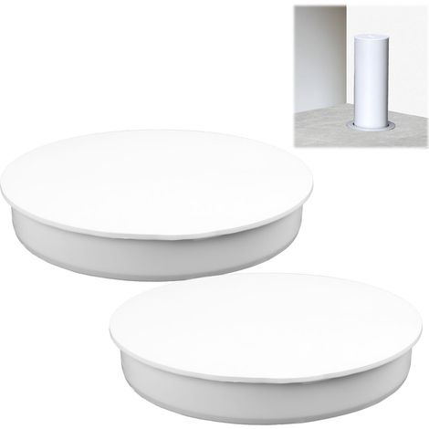 2pcs Bouchon de Tuyau d'Égout en PVC - Bouchon de Conduite d'eau de 100-110 mm,Bouchon canalisation PVC,pour Systèmes d'Égouts et Protection des Canalisations (1/5)