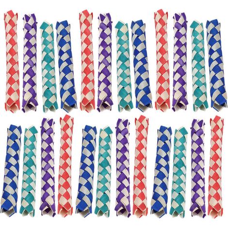 Divertenti trappole da dito per uccelli e pappagalli – Set da 24 pezzi in bambù naturale, giocattolo da masticare e attività creativa per bambini.