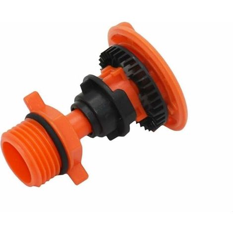 1PC 1/2" 3/4" Jardin Pelouse Rotary arrosage 360 degrés Rotating Eau d'arrosage Buse d'arrosage de Jardin Irrigation Fournitures de pelouse extérieure (Color : Orange) (1/4)