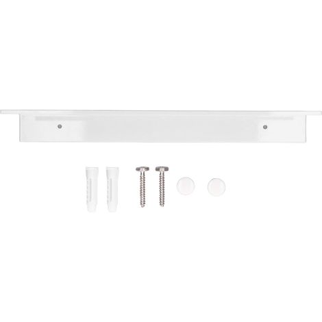 Modernes Duschregal aus Aluminium, weißes Badezimmer-Aufbewahrungsregal, 50 cm