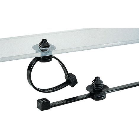 HellermannTyton 150-77932 T30LRFT6-PA66HS/PA66HIRHS-BK Kabelbinder 260 mm 3.30 mm   500 St.