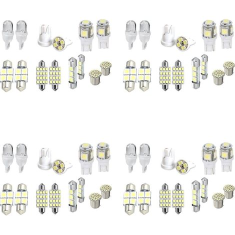 Adatto per kit di luci interne per targa, 56 lampadine a LED, T10 36mm, lampadine bianche, adatte per luci di posizione e luci di apertura porte automatiche.