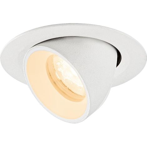 Spot encastré NUMINOS® GIMBLE XS intérieur 2700 K 40° IP20 rond blanc - SLV - 1010039