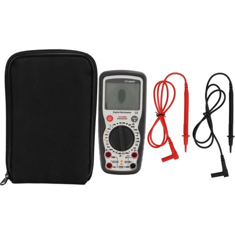 Multimètre Numérique Haute Précision LCD Testeur Tension Courant Résistance Capacité Portable (1/4)