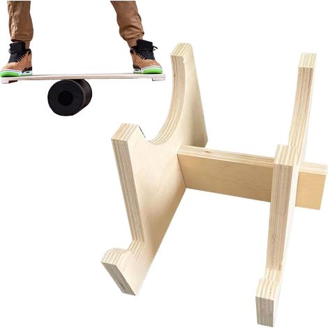 Porte - Planche d'Équilibre - Support pour Planche à Rouleaux - Socle en (1/5)