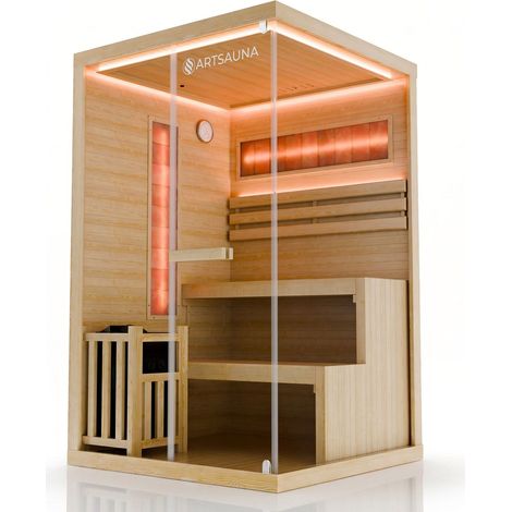 Sauna tradizionale Vantaa - Natura  120 cm  2  200 cm Stufa da sauna da 3,5 a 8 kW 2 - 6 persone (1/2)