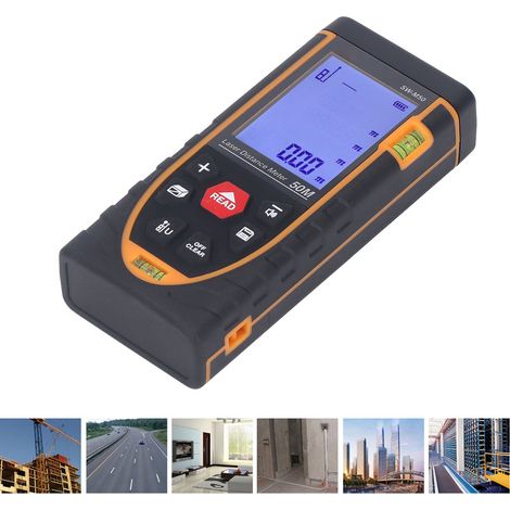 Règle électronique infrarouge portable de haute précision SW-M50, instrument de mesure de distance avec télémètre laser (1/5)