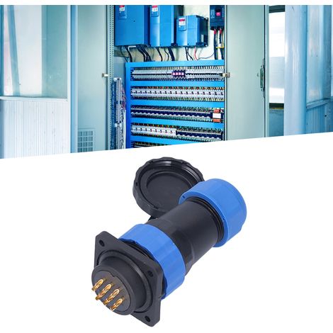 SP28 Vierloch-Quadratstecker, IP68 wasserdicht, für die Luftfahrt, Stecker und Buchse, 380 V, 10 A, 10 Pins (1/5)