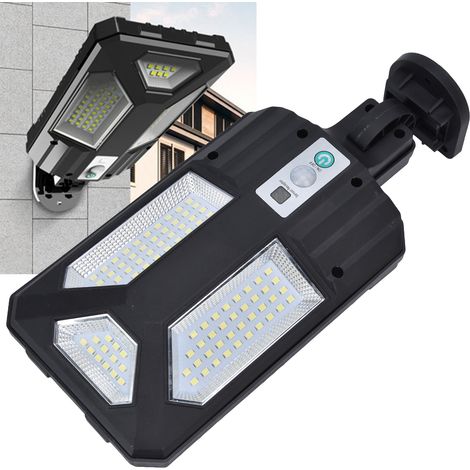 Applique murale solaire à capteur, applique murale solaire à 87 LED, étanche IP65 pour l'extérieur, convient aux cours, jardins, allées, jardins et à l'éclairage public. (1/5)