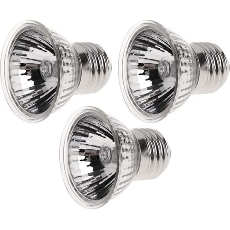 Rettili Anfibi di Lampade riscaldanti 3 Parti 75W Lampada di Calore, Ceramica raggi UVA, UVB, Lampada Solare a Spettro Completo E27 110 250V Tartaruga Lucertola (1/5)