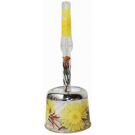 Porte-brosse De Toilette Fleur Jaune 34x13cm Accessoire De Salle De Bain 52374 (1/2)