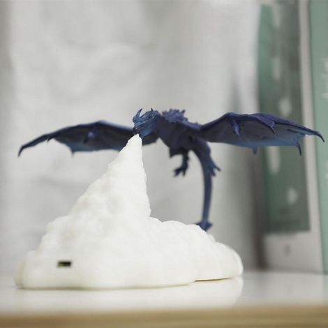 Lampe Dragon de Feu, lampe Dragon de Glace, lampe de nuit imprimée en 3D, lampe lune avec port USB, cadeau idéal pour décorer une chambre. (1/5)