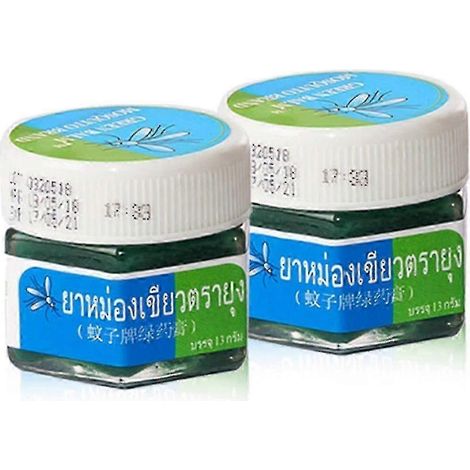 25-26 Thaïlande Yanhee Mosquito Brand Pommade Verte Répulsif Anti-Moustiques à Base de Plantes Huile Répulsive Anti-Moustiques