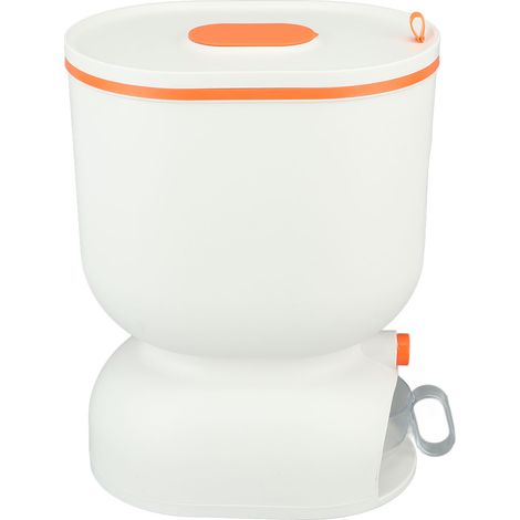 Seau à riz à pression en ABS et PP, étanche, avec graduation visuelle, pour riz et céréales, capacité 6,5 kg. (1/5)