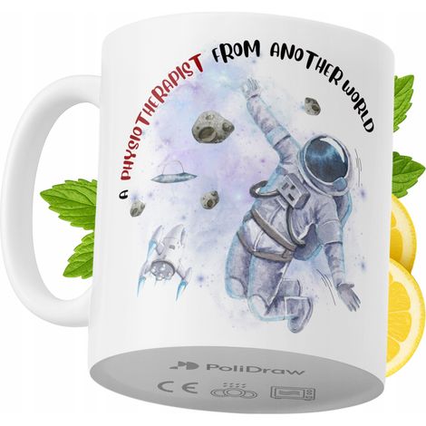 Tazza divertente e umoristica per fisioterapista, ideale per caffè e tè, con grafica e testo divertenti. Perfetta per compleanni, onomastici e festività. Tazza premium per occasioni speciali, per casa (1/5)