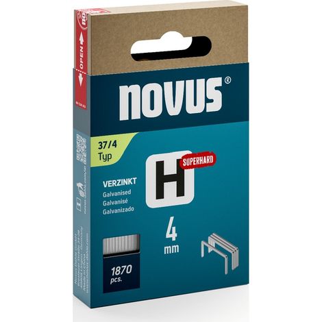Novus Tools 042-0783 Feindrahtklammern Typ 37 1870 St. Abmessungen (L x B) 4 mm x 10.6 mm