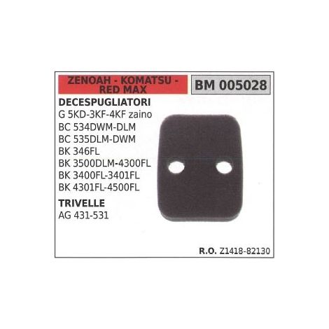 Spugna filtro aria ZENOAH per decespugliatore G 5KD 3KF 4KF zaino 005028