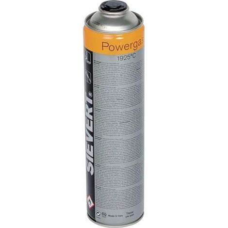 Powergas 1925°C Propane Gas Cartridge 600ml for SIEVERT and VIRAX - EU Standard