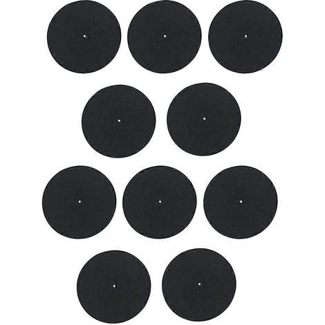 Lot de 10 tapis antistatiques pour plateau de platine vinyle 10 pouces, réduisant le bruit et améliorant la qualité sonore. (1/5)