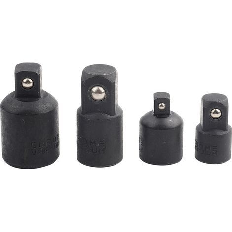 1/4", 3/8", 1/2" Steckschlüssel-Bit-Set, Schlagschrauber-Adapter, 4-teiliges Steckschlüssel-Adapter-Set, Steckschlüssel-Adapter für Schlagschrauber und Ratschenschlüssel (1/4)