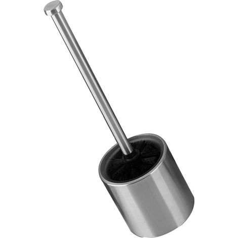 Brosse WC Noire avec Support Acier Inoxydable Brosse de Nettoyage pour Cuvette de Toilette Accessoire Compact pour Salle de Bain (1/5)