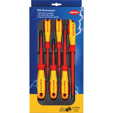 Draper VDE Insulated Screwdriver Set (S/PH 28009) – Slotted and Phillips® Screwdrivers for Electrical Work