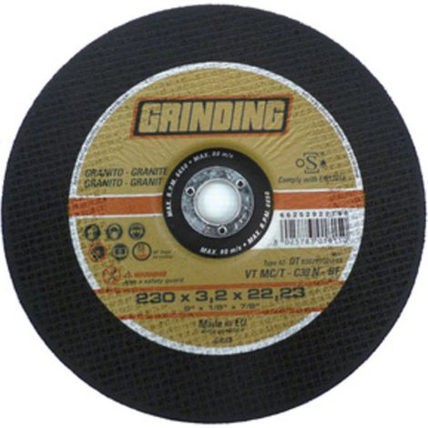 GRINDING DISCO GRANITO DEPRES 230X3,2 VTMC/T- SAINT GOBAIN ABRASIVI- 1,0 pz