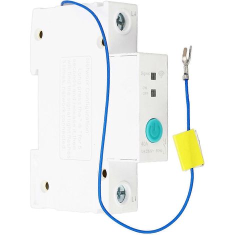 WLAN-Leistungsschalter 1P 230V DIN-Schienen-Smart-Leistungsschalter für Ewelink-App Heim- und Einkaufszentren