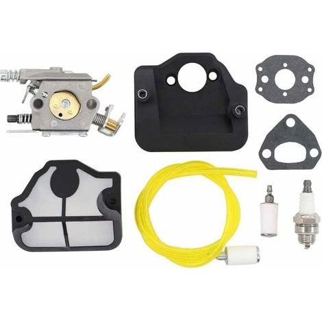 Kit de carburateur pour Jonsered 2036 2040 CS2040 : filtre à air, bougie d'allumage, durite d'essence et joints. (1/5)