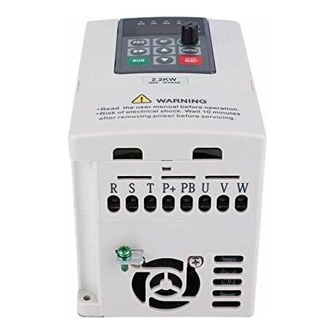 Convertisseur de fréquence, variateur de fréquence VFD 380 V 2,2 kW pour le contrôle de la vitesse du moteur, sortie triphasée, convertisseur de fréquence CNC (1/3)