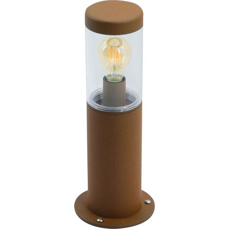 SAXO Borne 40cm Ext. IP66 IK08 corten douille E27 15W max (LED) ARIC 51894 (1/5)