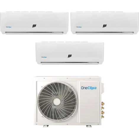 Climatizzatore Condizionatore OneClima Trial Split Inverter serie PRO 9+12+12 con MLT27x3/Y24 R-32 Wi-Fi Optional 9000+12000+12000