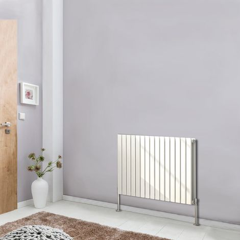 NRG Designer Radiator Flat Panel White Central Heating Rads Horizontal 600x1020mm Double