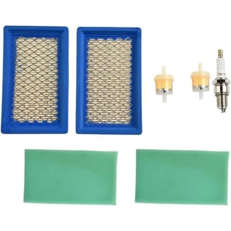 Lot complet de 2 filtres à air pour tondeuse Honda GXV140 + pièces d'entretien supplémentaires (1/5)