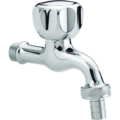 Rubinetto a parete portagomma con comando a maniglia in ottone cromato - Idral 0163M12 (1/5)