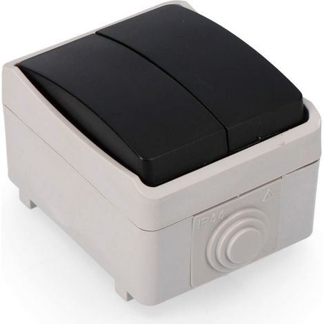Interruttore doppio impermeabile economico sotto pellicola retrattile Edm IP44 16A 250V