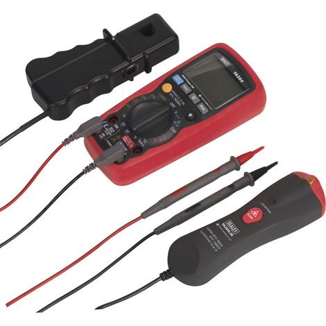 Sealey 15-Function Digital Automotive Multimeter with Inductive Coupler/Infrared Temperature Probe TA304