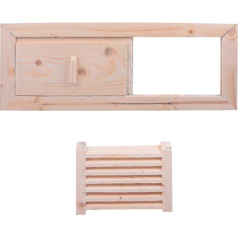 1 ensemble de grilles de ventilation pour sauna, panneaux de ventilation, équipement de sauna (1/2)
