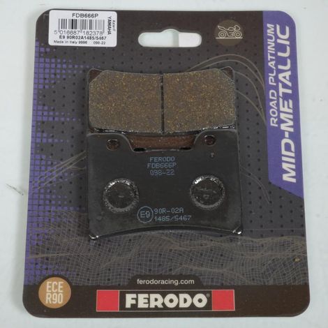 Plaquette de frein Ferodo pour Moto Yamaha 850 TDM 2000 à 2001 (1/2)