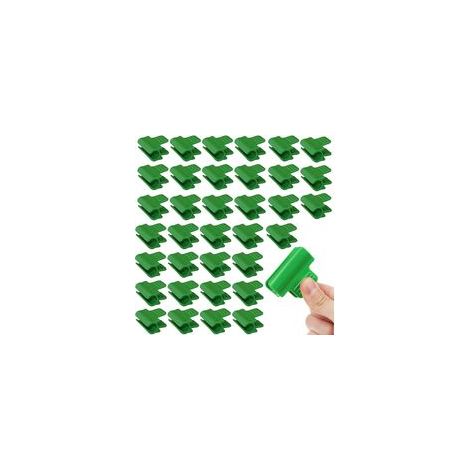 30 Pièces Serre Film Pinces, Couverture Rangée Films, Couverture Rangée Film Serre, Clip Cerceau Tunnel de Filet en Plastique, pour Serres, Cadre (16mm)