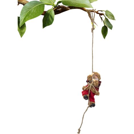 Décorations pour Arbre De Noël Ornement De Père Noël Escaladant sur Corde Ornement De Noël Père Noël Escaladant Pour Sapin Pour Mur Jardin Cour Porche Appui De Fenêtre Chambre (1/5)