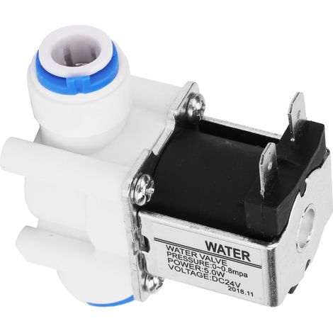24VDC N/C Elektrisches Magnetventil aus Kunststoff mit Schnellanschluss für Wasserreiniger (1/5)