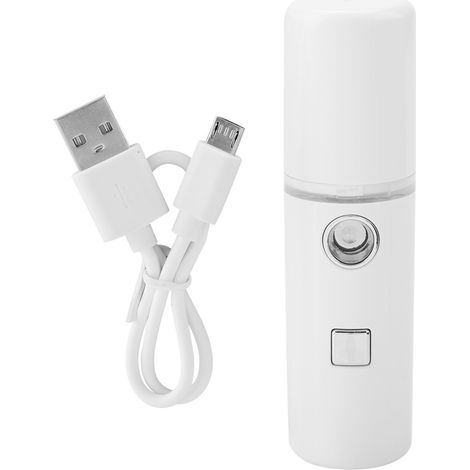 Aérosol hydratant rechargeable portable et léger pour soin de la peau, blanc, brumisateur durable (1/5)