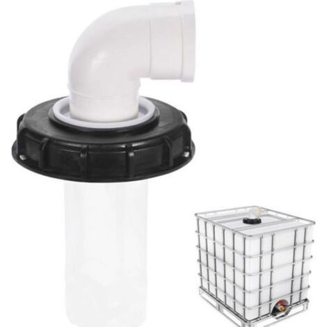 90° Couvercle de Réservoir IBC avec Filtre en Nylon Lavable pour Réservoir d'eau de Pluie IBC 1000 litres, Filtre À Couvercle IBC Accessoires de Réservoir IBC, Filtre à Eau de Pluie en N (1/4)