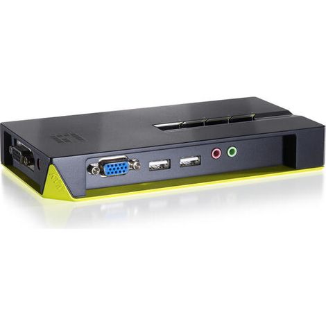 .CONMUTADOR AUTOMATICO  SOBREMESA LEVEL ONE V/T/M 1a4 CPUs USB CON AUDIO CABLES INCLUIDOS (1/4)