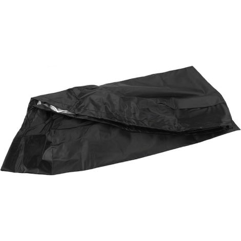 Housse de table ronde imperméable pour terrasse extérieure tissu Oxford résistant doublure PVC cordon de serrage réglable (1/5)