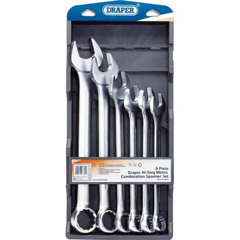 Draper Hi-Torq® Metric Combination Spanner Set – 6 Pieces (Model 26695) (1/5)